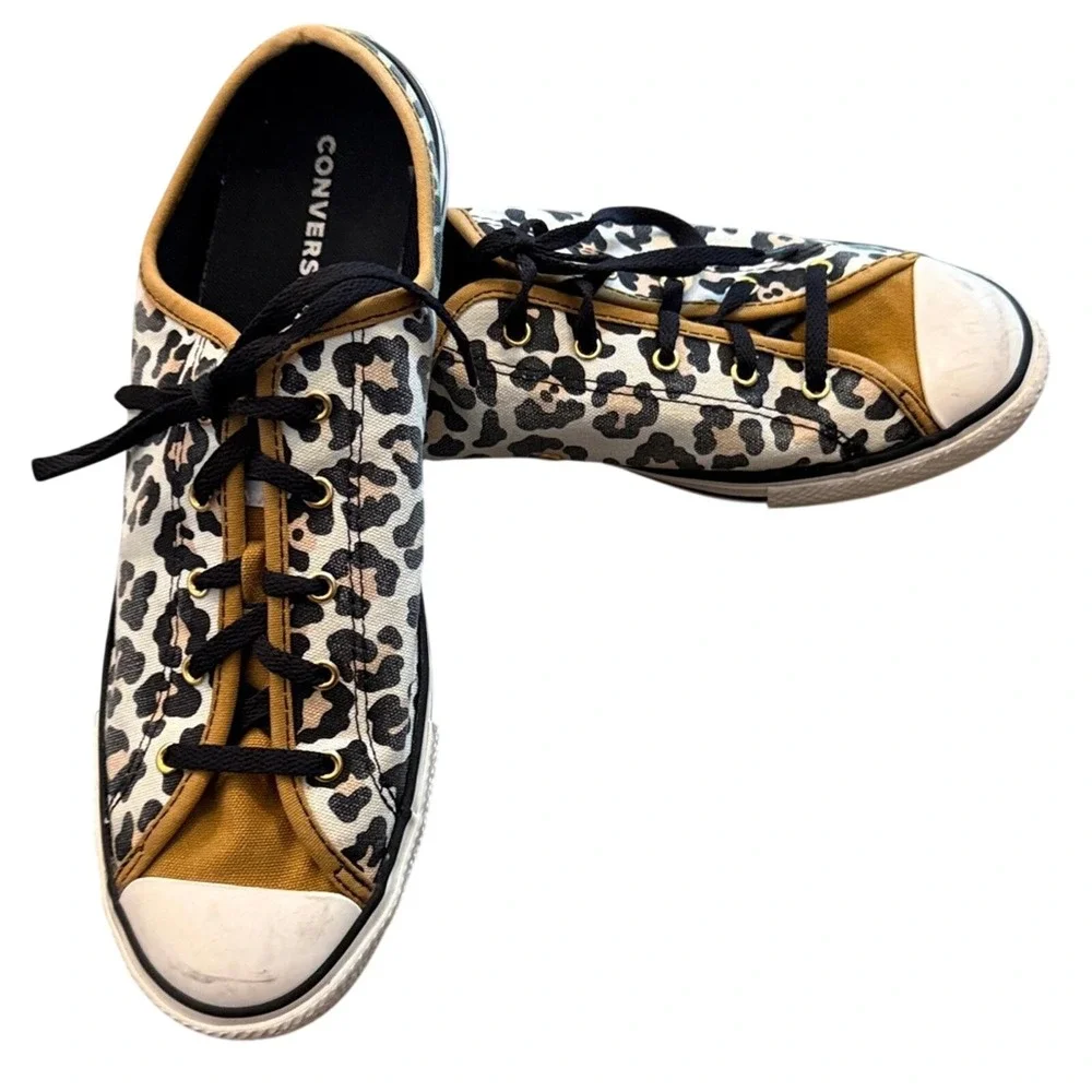 Converse Leopard Print‎ Sneakers Womens 9.5 - Picture 2 of 4